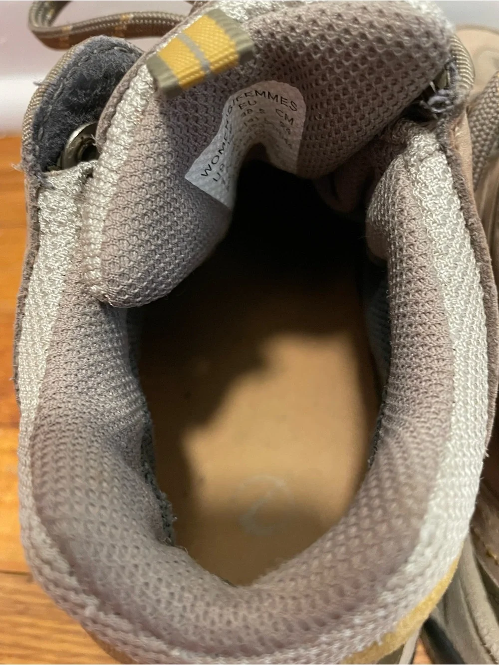 The North Face tan hiking